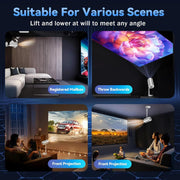 Proyector WiFi Bluetooth ajustable 90°