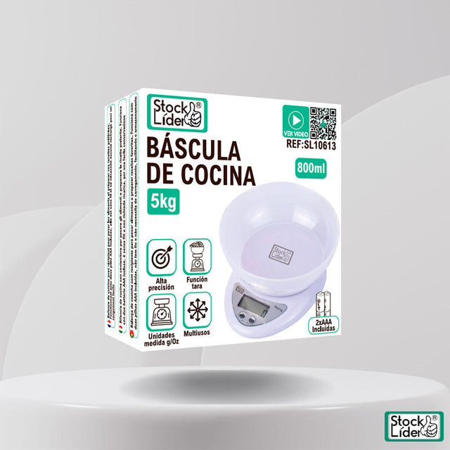 Báscula de cocina digital con tara 5 kg