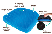 Cojín de gel para asiento ergonómico