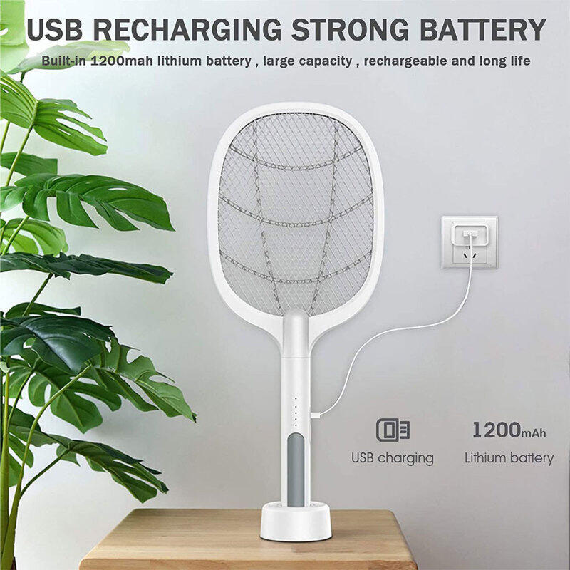 Matamoscas eléctrico recargable 2 en 1