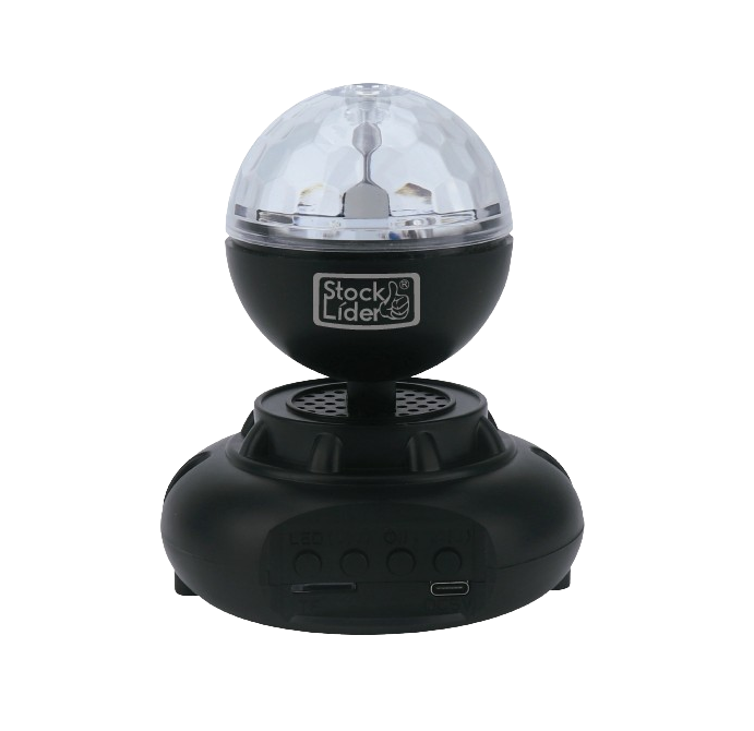 Bola luz RGB con altavoz para fiestas