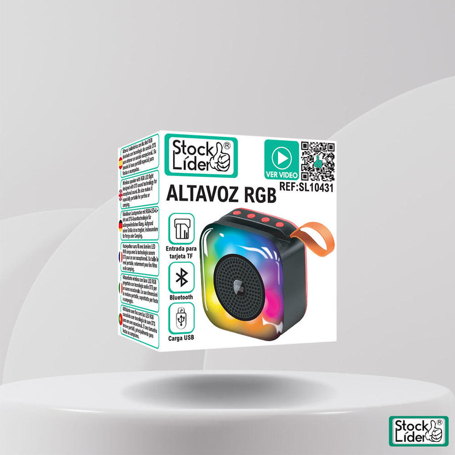 Altavoz RGB Bluetooth 5.3 con luces LED