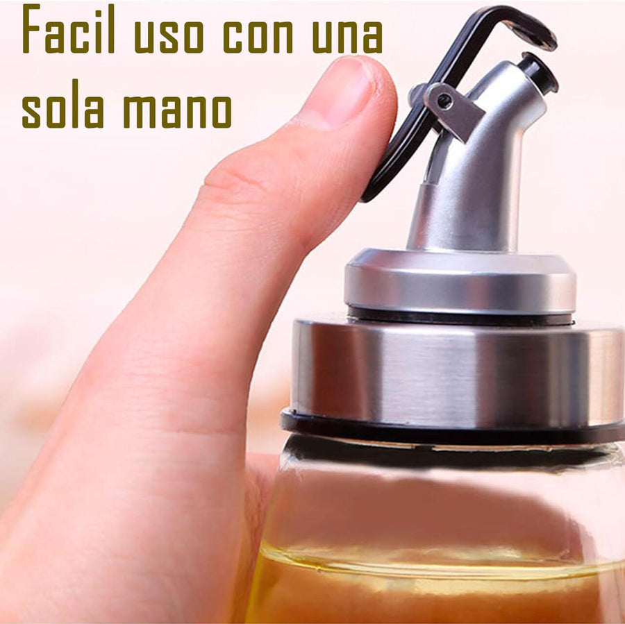 Aceite justo. Sin cocina pringosa.
