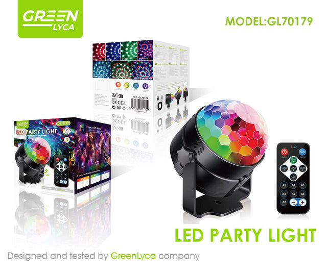 Lámpara Discoteca LED RGB con mando
