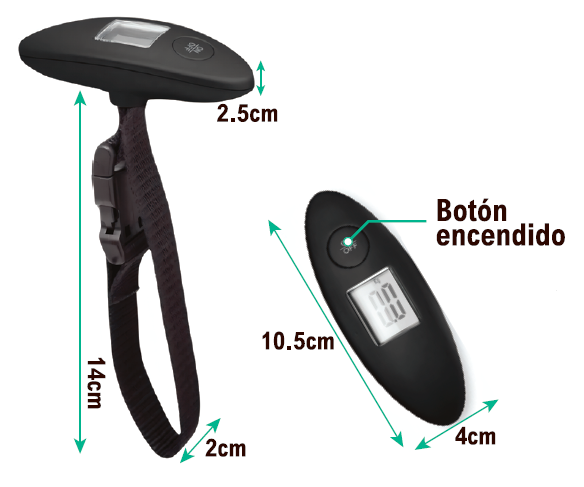 Peso para maletas digital portátil 40 kg