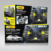 Ventilador doble para coche potente