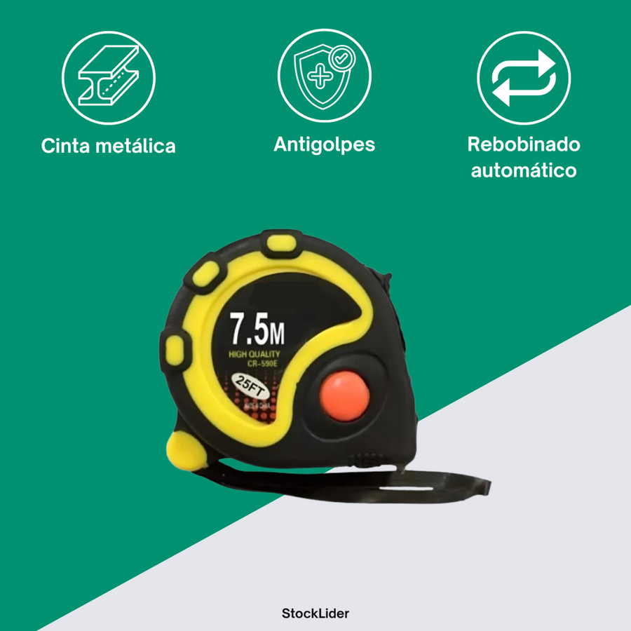 Cinta métrica 7,5m con imán | ViamoMas