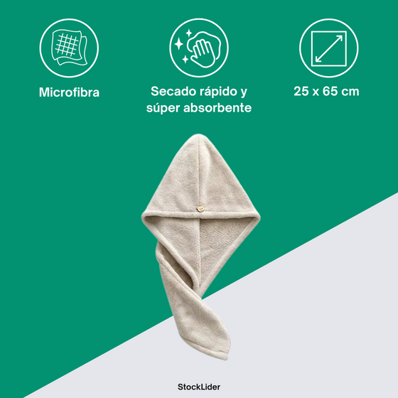 Toalla secapelo microfibra 25x65 cm