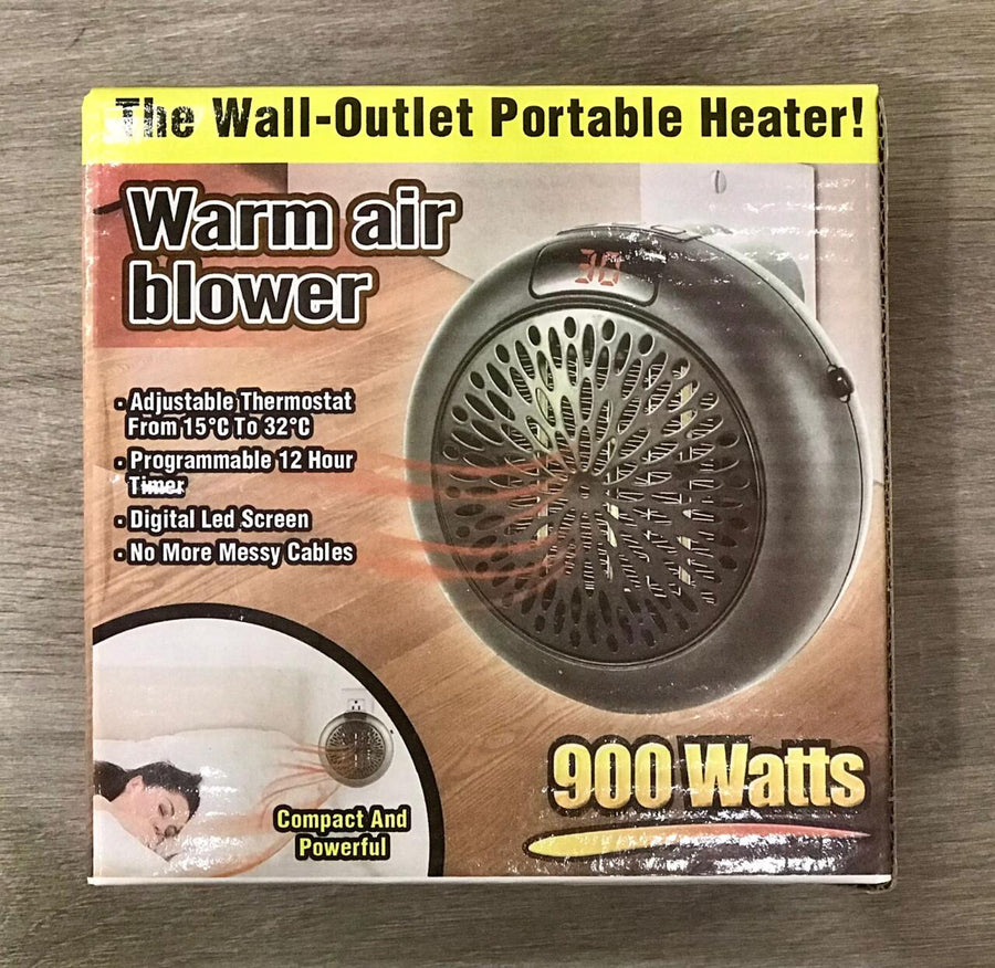 Calefactor Portátil 900W compacto y silencioso