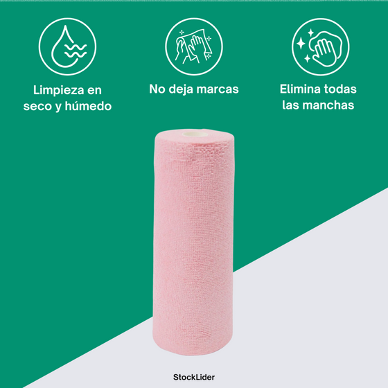 Rollo de paños de microfibra | 20 precortados