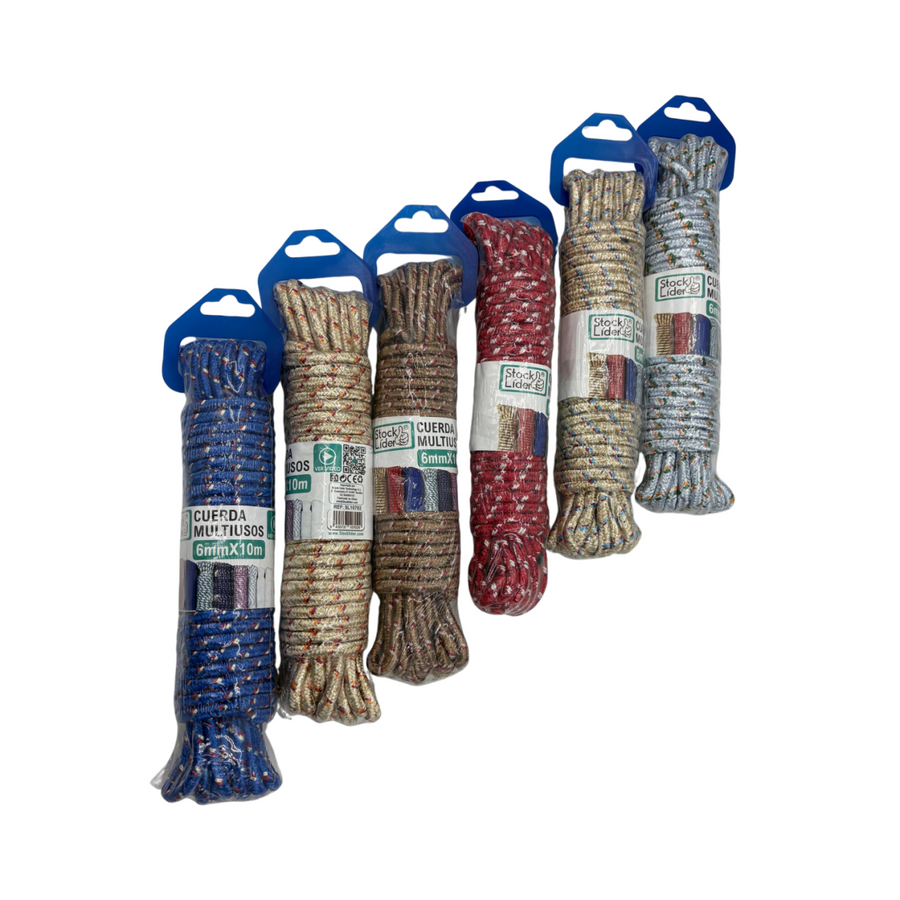 Cuerda multiusos 6mm x10m resistente