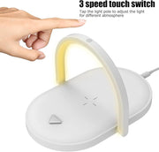 Cargador 3 en 1 con luz nocturna