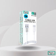 Cable tipo C 2m | Carga cómoda y rápida