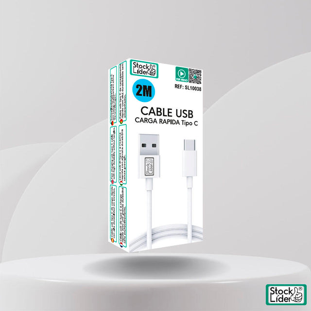 Cable tipo C 2m | Carga cómoda y rápida