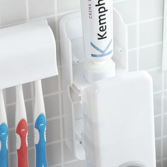 Dispensador de pasta dental con soporte