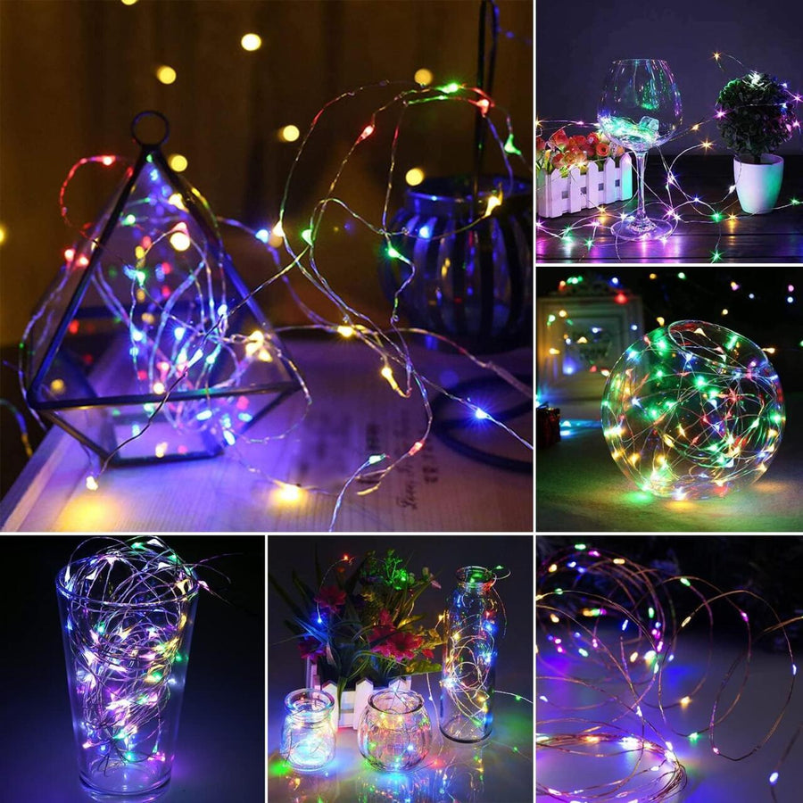 Luces LED multicolor 50 LED para interior y exterior