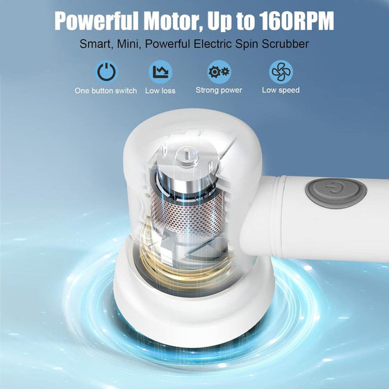 Cepillo eléctrico multiusos para limpieza