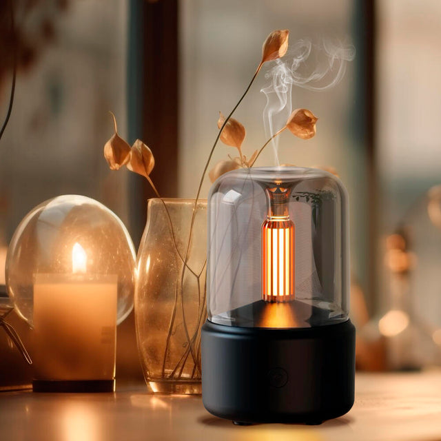 Humidificador aromaterapia USB con luz
