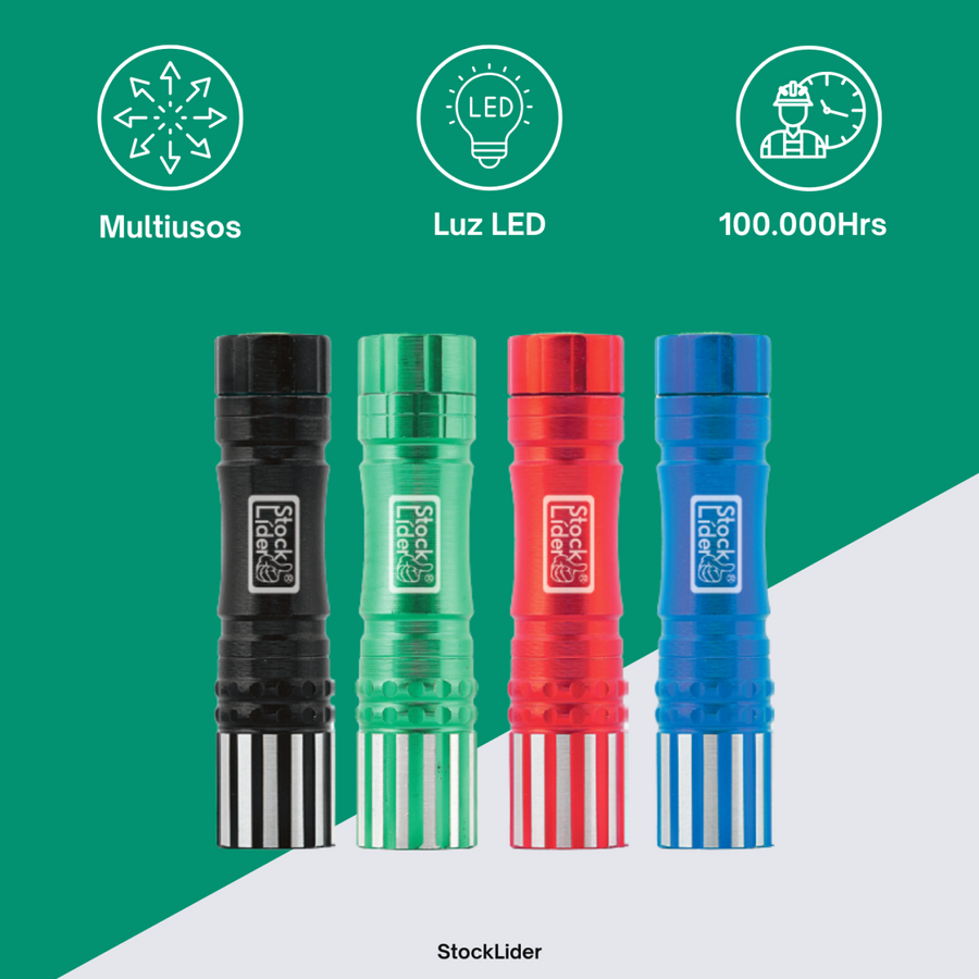 Linterna LED aluminio pack 12 | ViamoMas