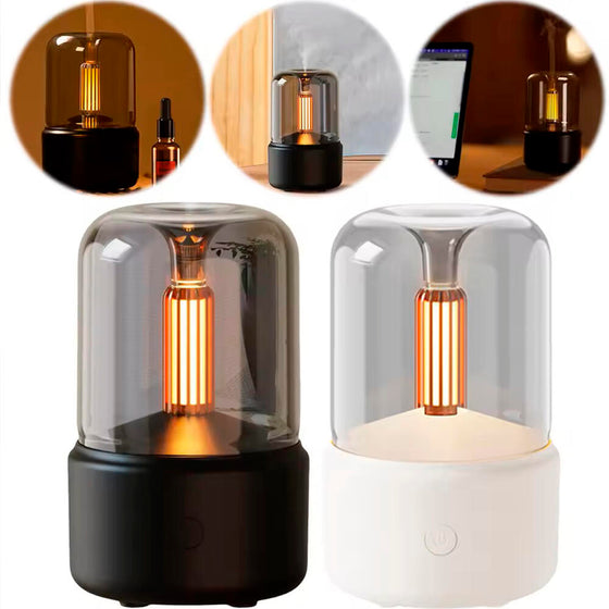 Humidificador aromaterapia USB con luz