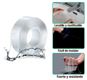 Cinta nanotec reutilizable para fijar