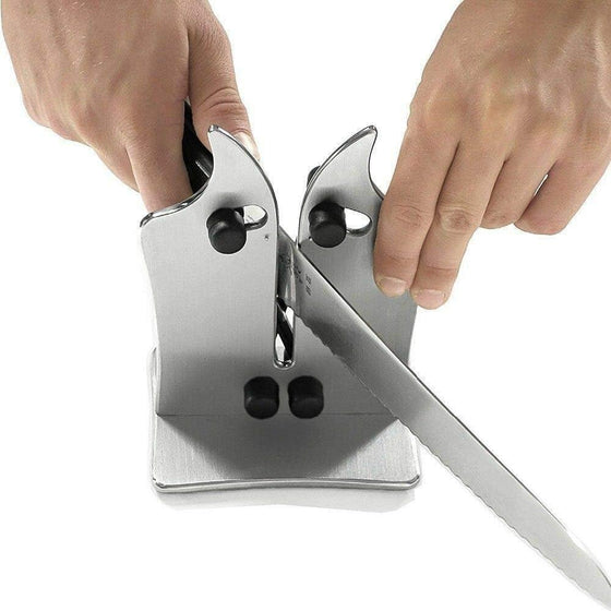 Afilador de cuchillos manual compacto