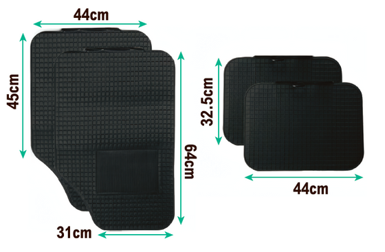 Alfombrillas de goma para coche universales
