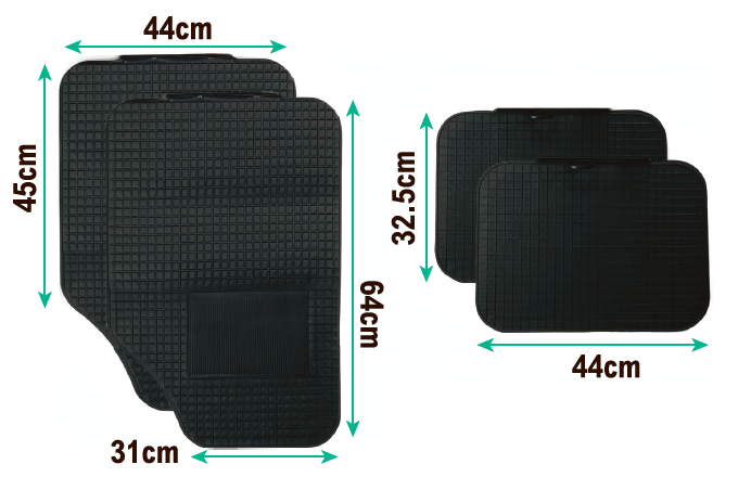 Alfombrillas de goma para coche universales