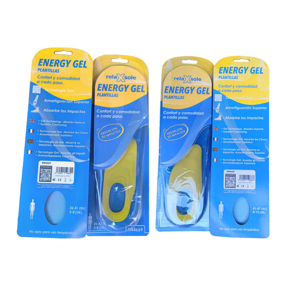 Plantillas Gel Activo 41-47 | Pack 2 Pares