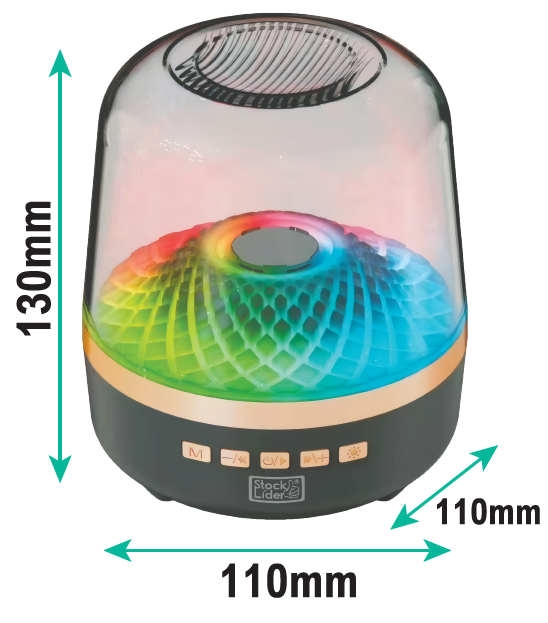 Altavoz RGB Bluetooth 5.4 con luces LED