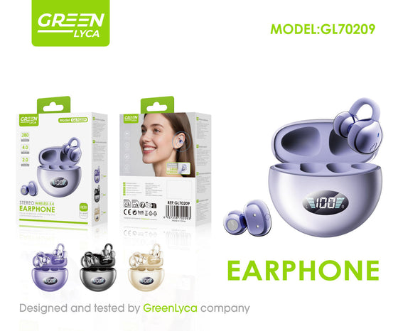 Auriculares TWS de Clip Bluetooth 5.4