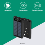 Powerbank solar 10000mAh con linterna