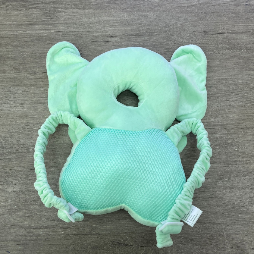 Almohadilla anticaída bebé elefante azul