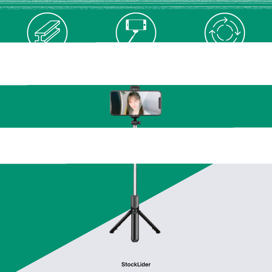 Palo selfie con trípode Bluetooth