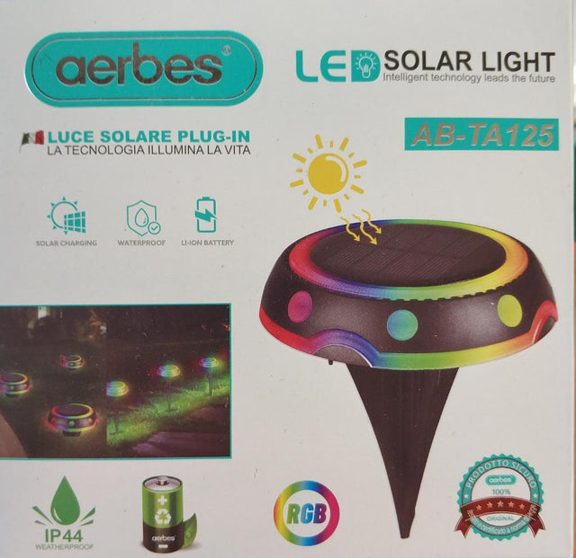 Luz solar jardín LED para exterior