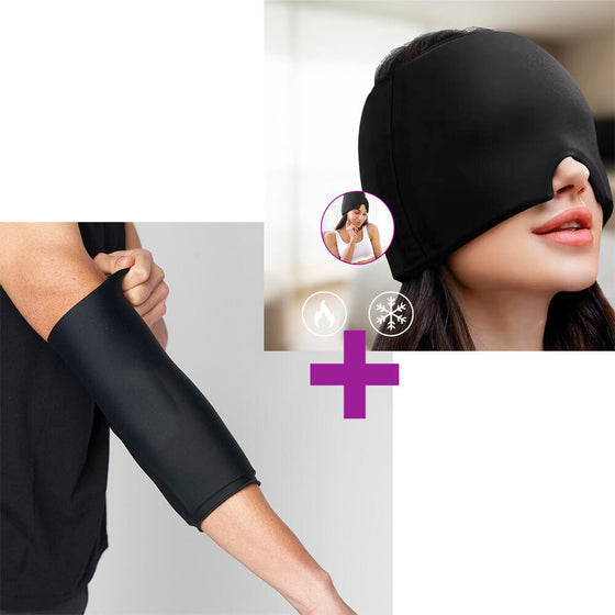 Almohadilla Gel Rodilla Codo y Gorro Gel