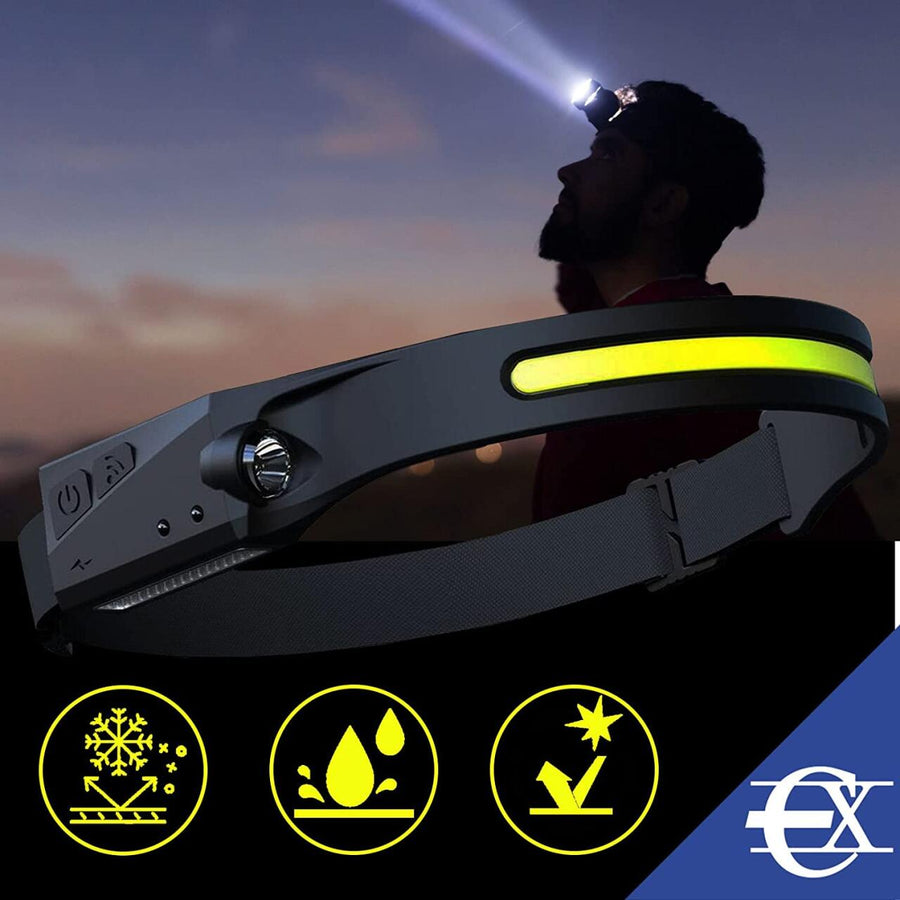 Linterna cabeza sensor recargable LED