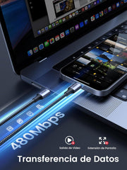 Cable USB C a USB C 60W | Carga rápida