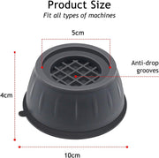Patas de goma antivibración para lavadora