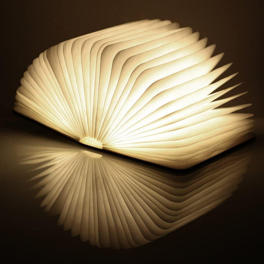 Lámpara Libro Plegable de Madera
