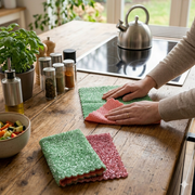 Paño de cocina doble capa | Absorbe y limpia