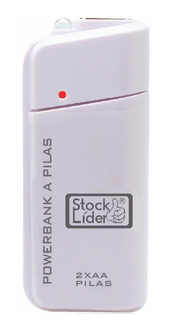 Powerbank a pilas AA con linterna LED
