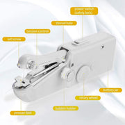 Máquina de coser portátil compacta