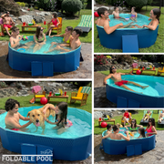 Piscina portátil plegable M para jardín