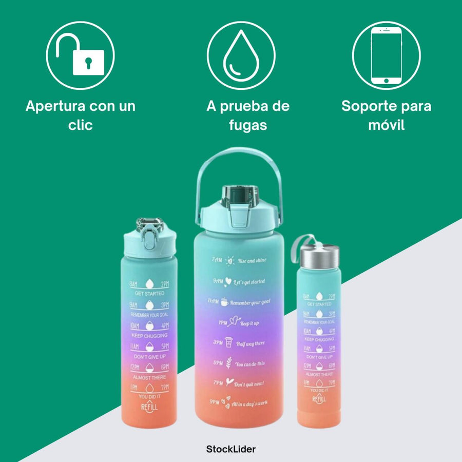 Pack 3 vasos redondos para exterior