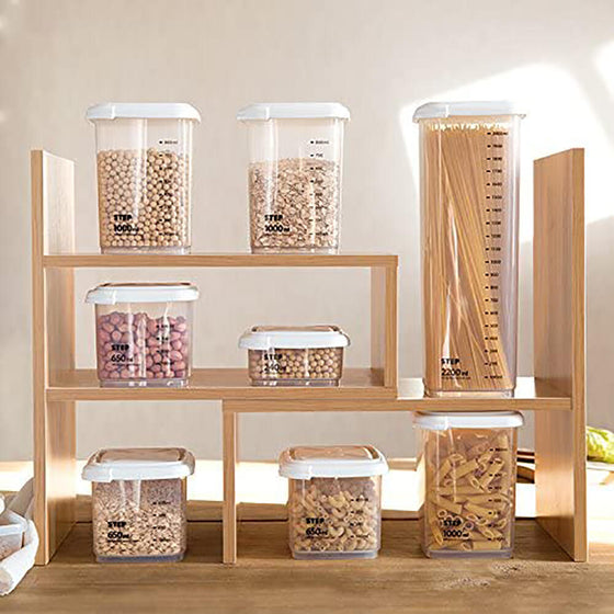 Recipientes apilables con tapa | Set 4