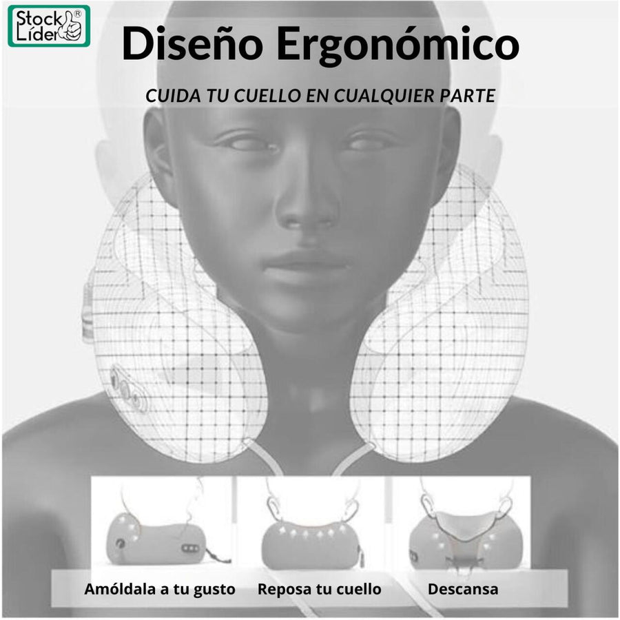 Cojín masajeador para espalda y cuello