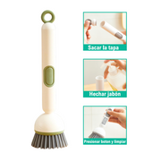 Cepillo multiusos con jabón integrado