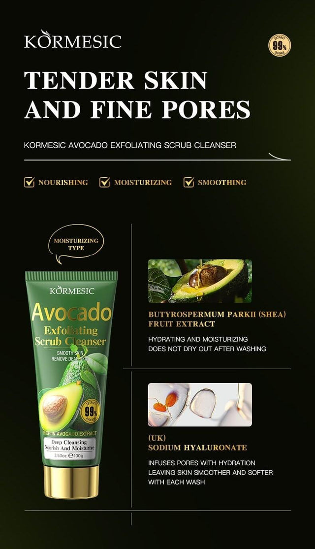 Limpiador Facial Exfoliante Aguacate 100ml