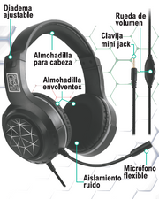 Auriculares gaming 4D con micrófono | ViamoMas